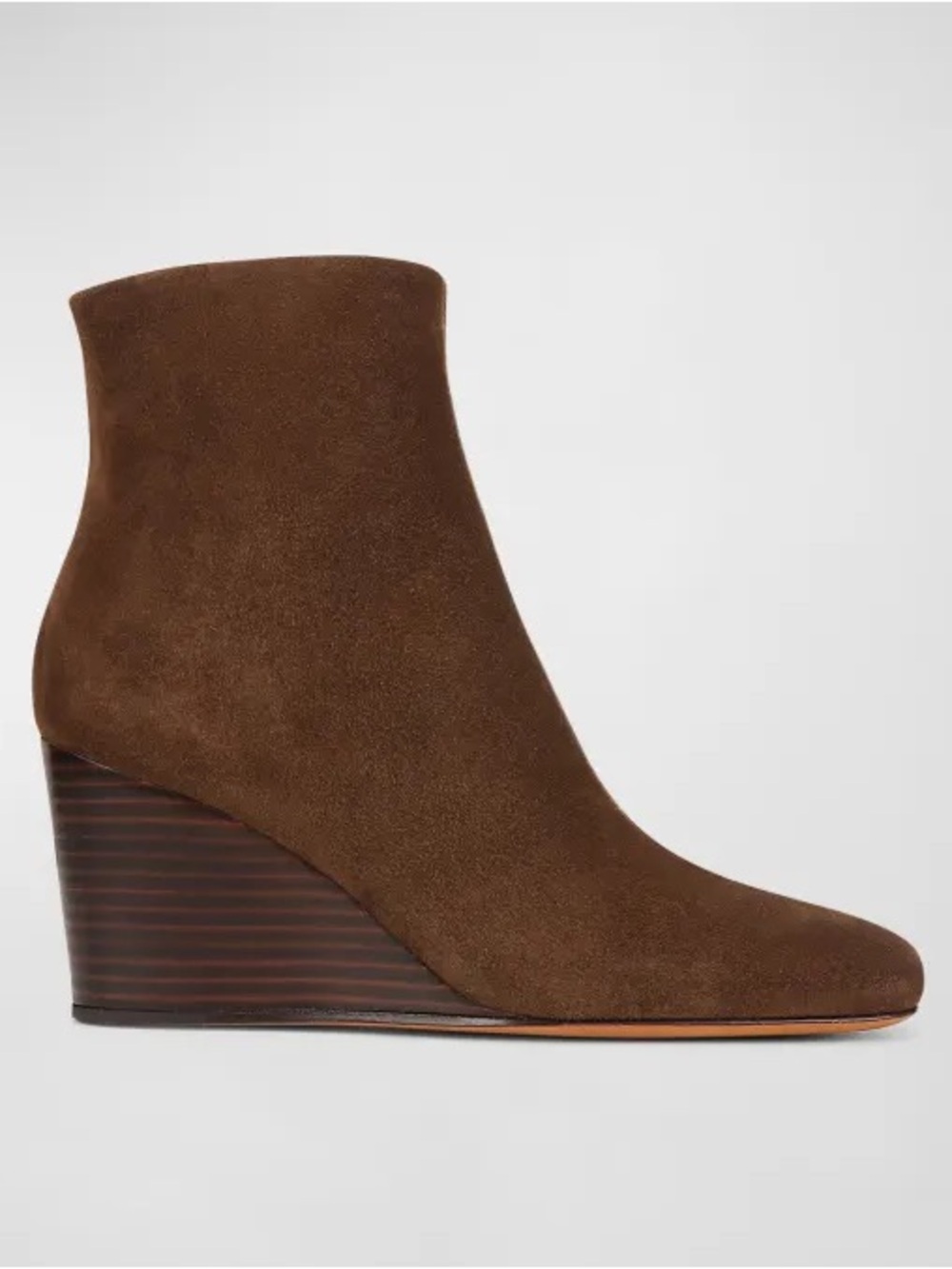 Vince Andy Brown Suede Wedge Ankle Boot